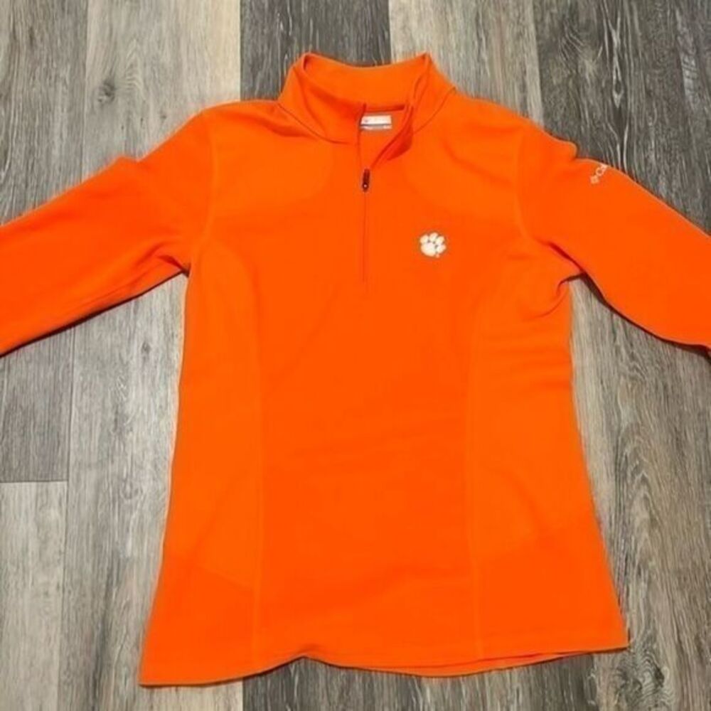 Columbia Clemson Tigers Quarter Zip Sweatshirt: Medium